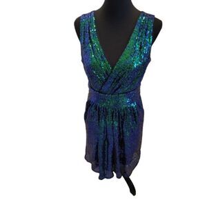 KATE KASIN Holiday Sequin Dress - Size 8 NWT